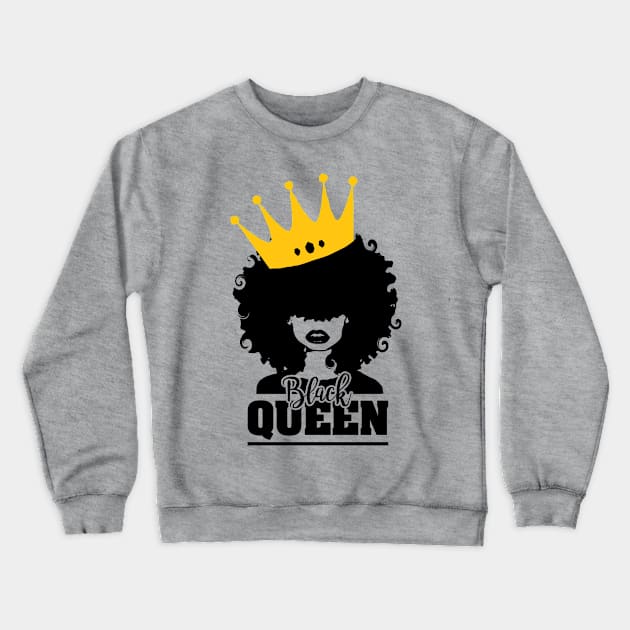 Black Queen, Black Woman, Black Girl Magic Crewneck Sweatshirt by UrbanLifeApparel